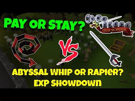 ghrazi rapier vs whip osrs.